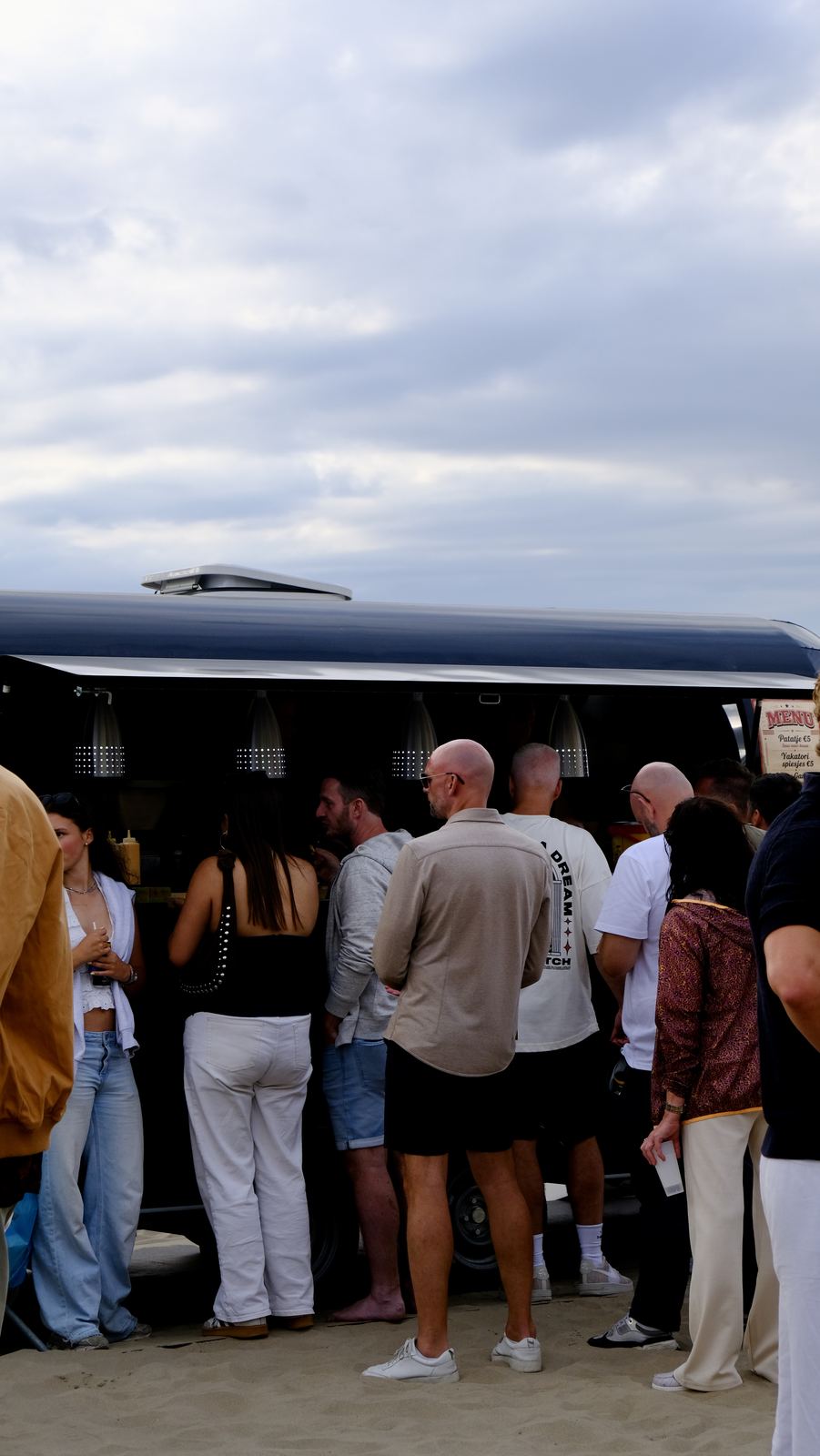 Foodtruck op het strand
